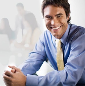 smiling tie guy